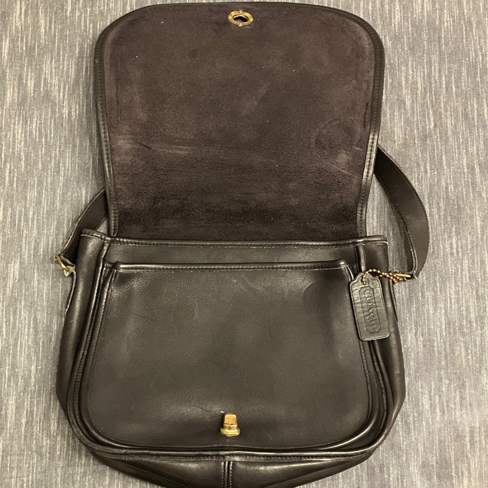 Coach Dark Brown Leather Shoulder Bag - Picture 2 of 8